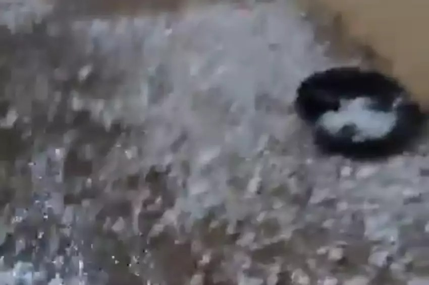 Granizo surpreende moradores de Birigui durante a madrugada