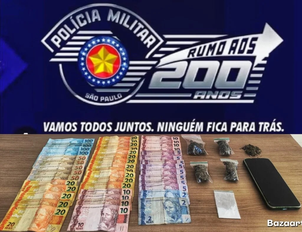 Jovem é preso com drogas e dinheiro durante ação policial em Buritama