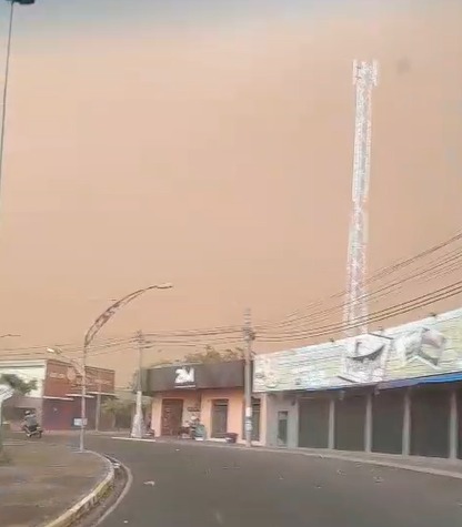 Tempestade de areia surpreende Birigui e região