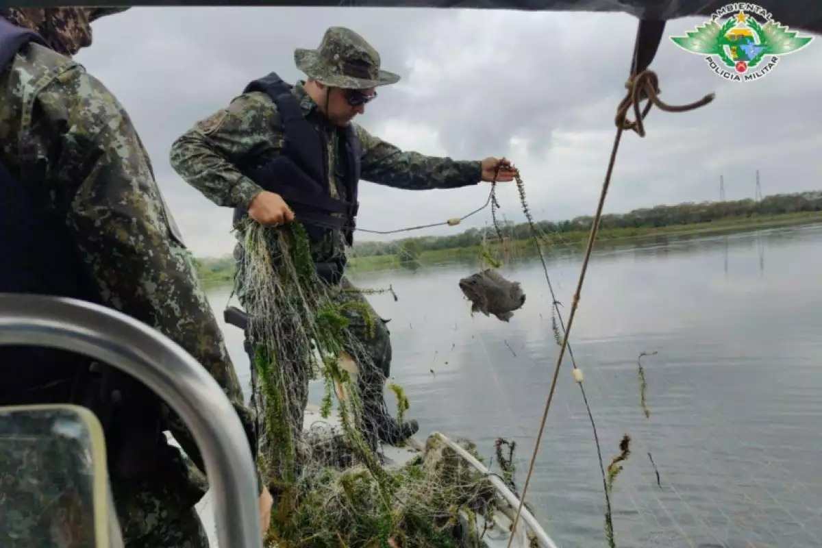 Operação flagra pesca irregular na usina de Nova Avanhandava