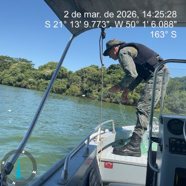 Rede ilegal de 100 metros é apreendida em Barbosa