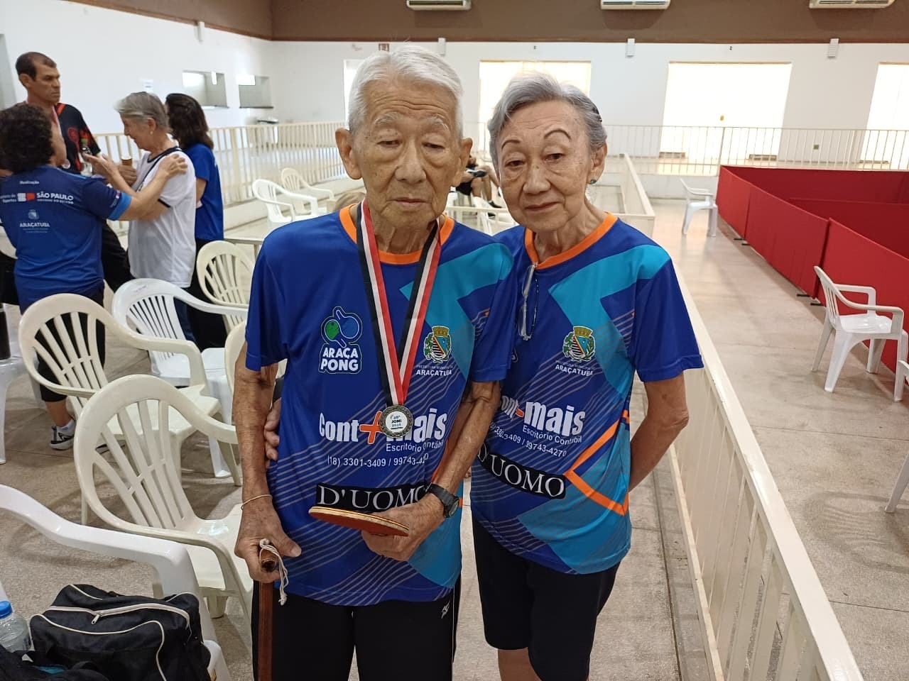 Veterano de 91 anos inspira no Jomi com amor ao esporte