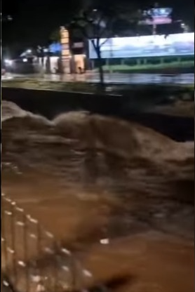 Chuva intensa provoca alagamentos e eleva córregos em Araçatuba